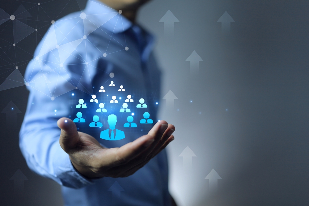 Development Of Human Resources Holding Employee Icon