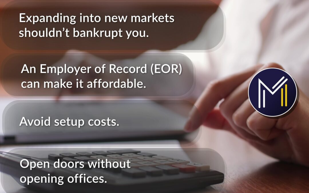 Cost savings in leveraging an Employer of Record (EOR) or staffing partner